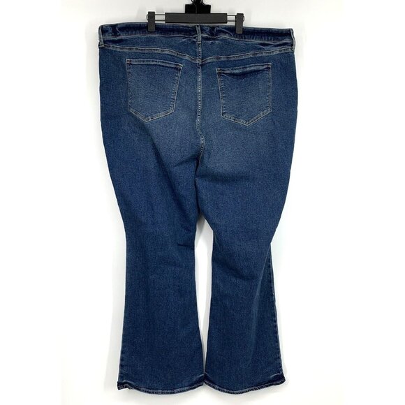 Old Navy Jeans Flare Higher High Rise Blue Denim Cotton Blend NWT - Picture 7 of 10